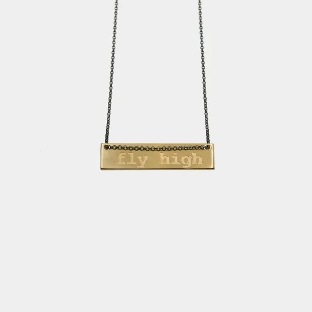 agapi-ids-fly-high-collier-dor-plaqu-or-47-cm image 1