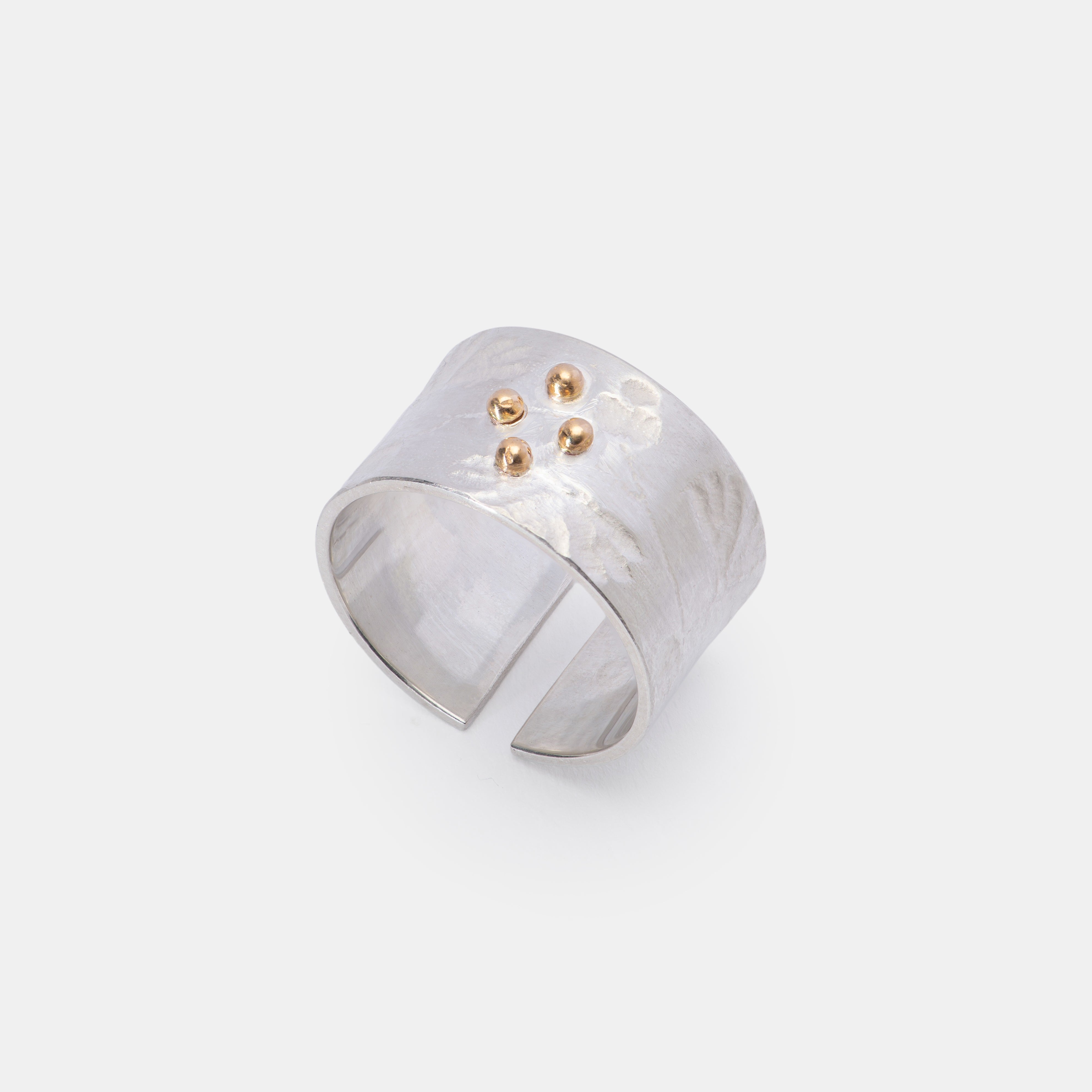 atelier-claire-marie-steinmetz-constellation-bague-argent-perles-or image 1
