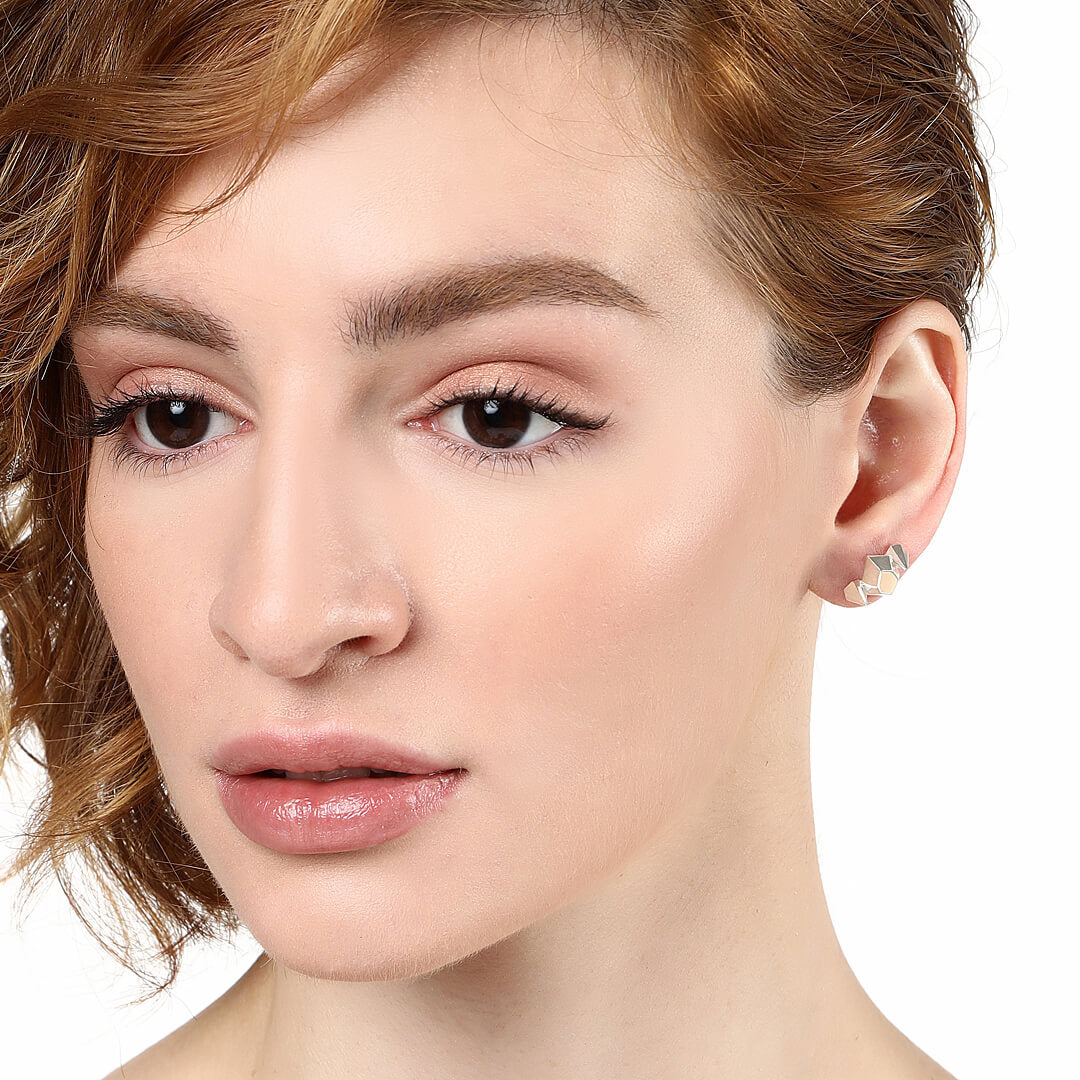 agapi-just-a-dream-boucles-d-oreilles-argent-losange image 2