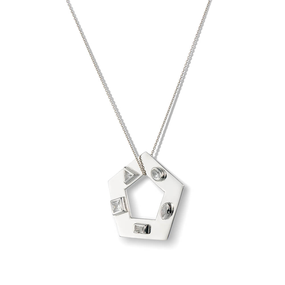 agapi-arcana-5-elements-collier-argent-925-zircon image 1