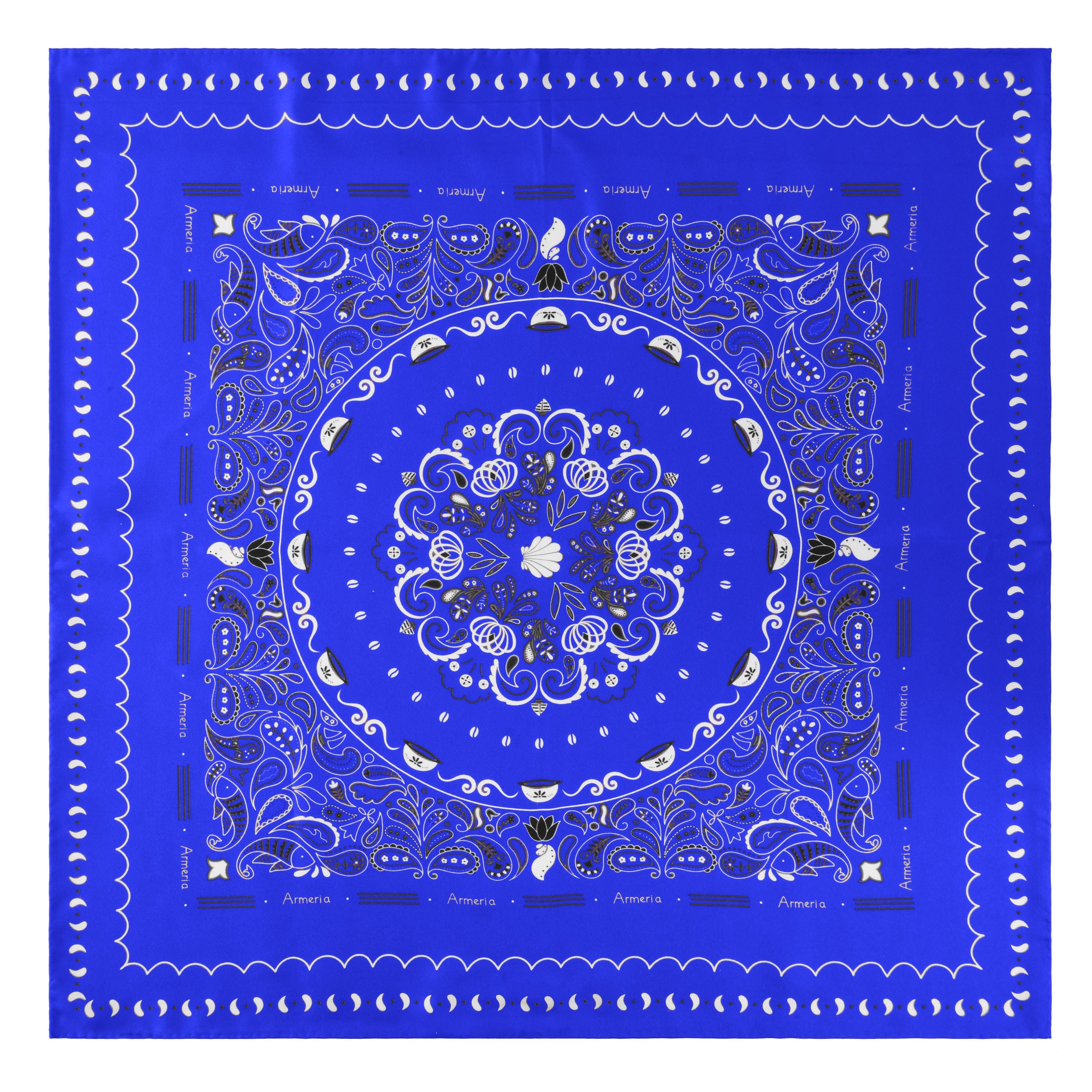 armeria-foulards-bandana-soie-bleue-motif-breton-55-cm image 4