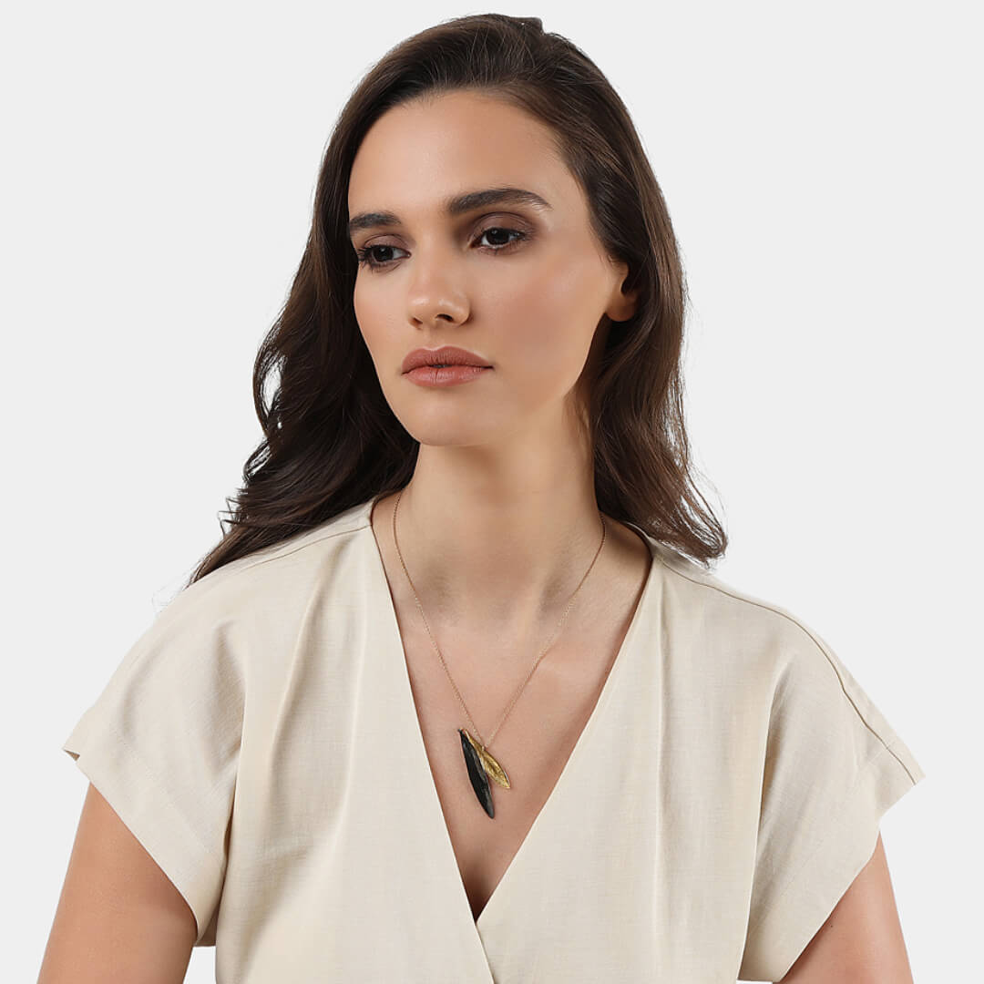agapi-mediterranean-eirini-collier-olivier-dor-45-cm image 2