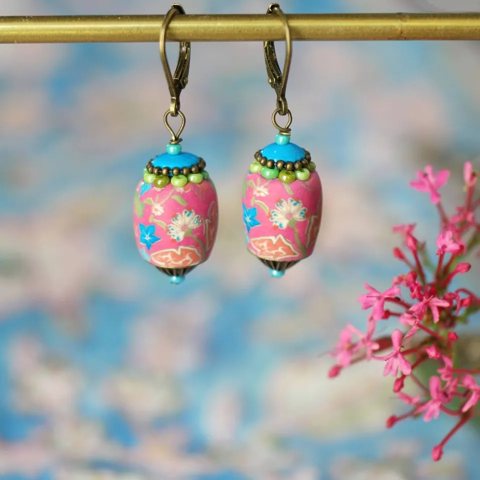 11prunes-mirabilis-boucles-boh-me-floral-rose-bleu image 1
