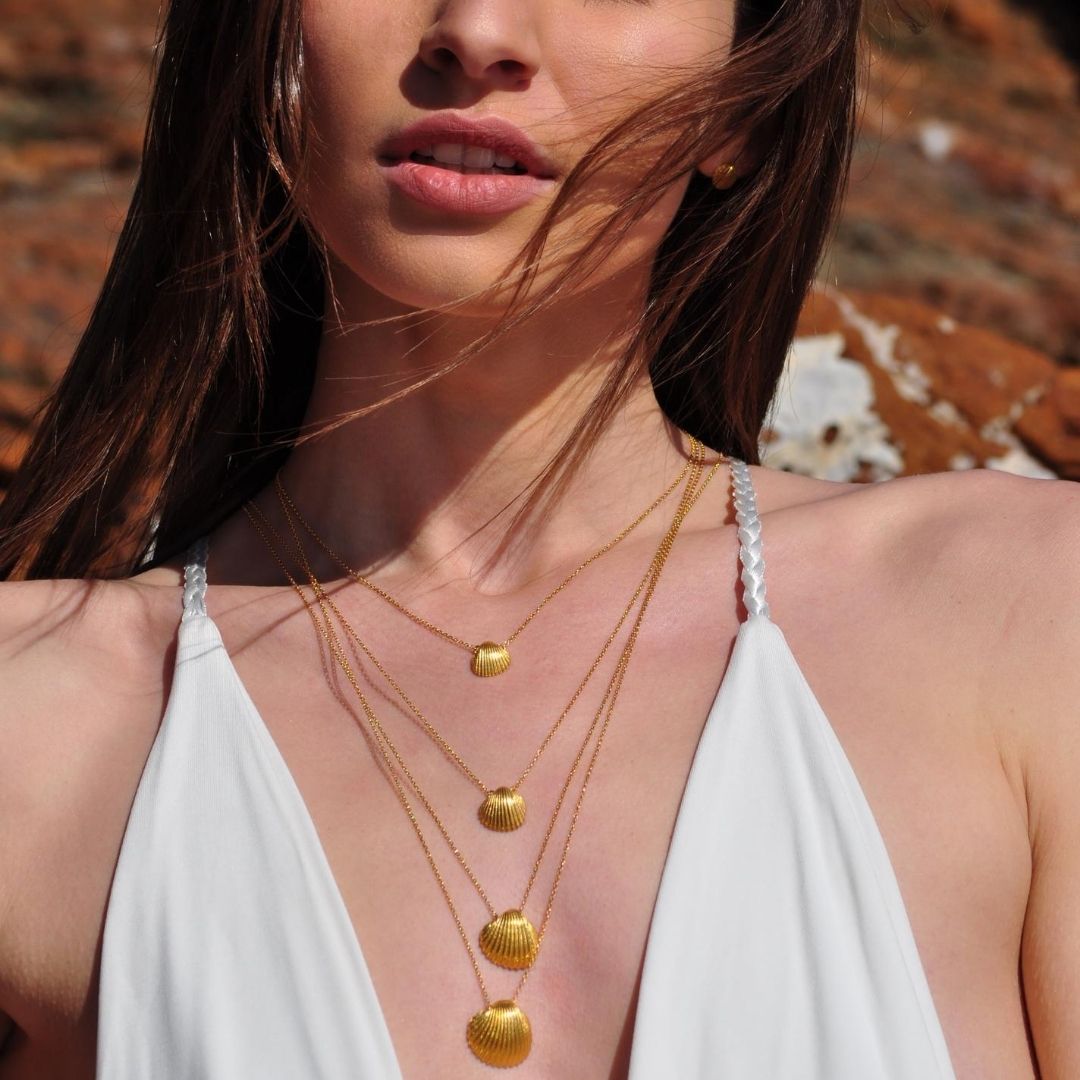 agapi-seastories-grande-oyster-collier-cha-ne-dor-60-cm image 5