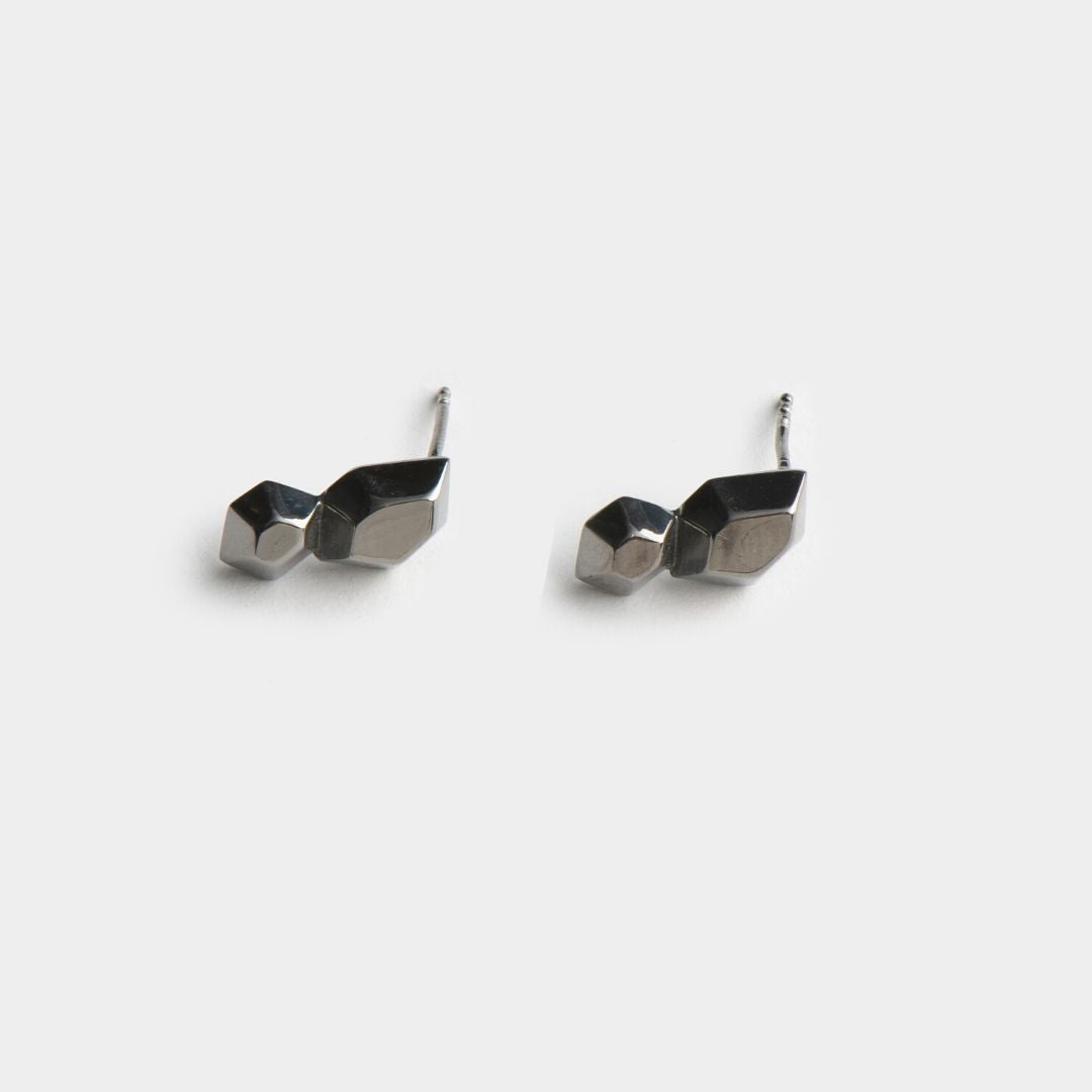 agapi-repeated-dream-boucles-rhodium-noir-argent image 3