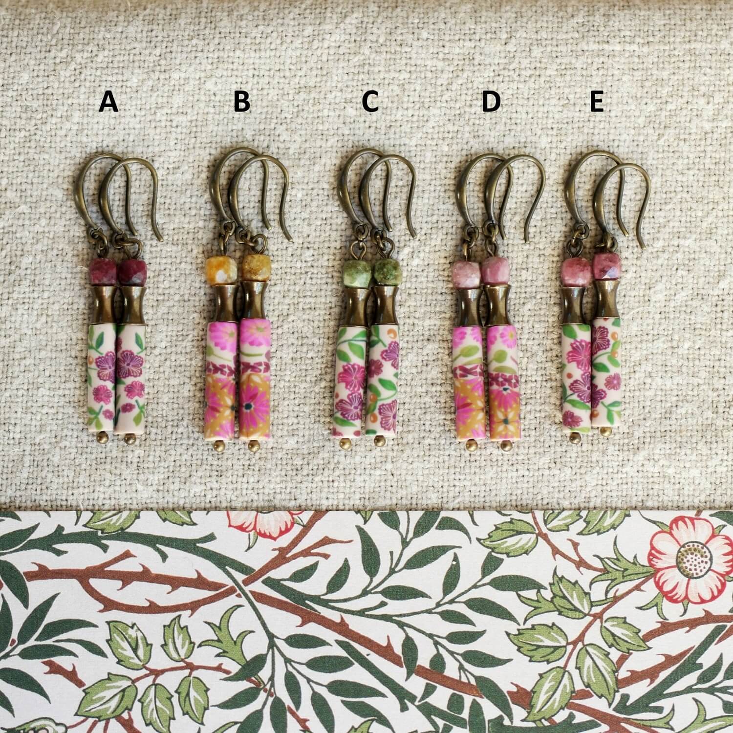 11prunes-solandra-boucles-pendantes-tourmaline-laiton-rose image 4