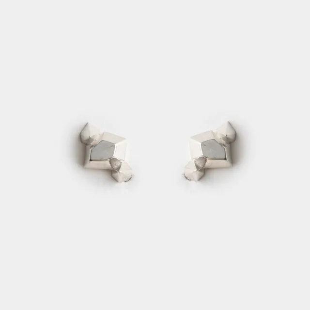 agapi-just-a-dream-boucles-d-oreilles-argent-losange image 1