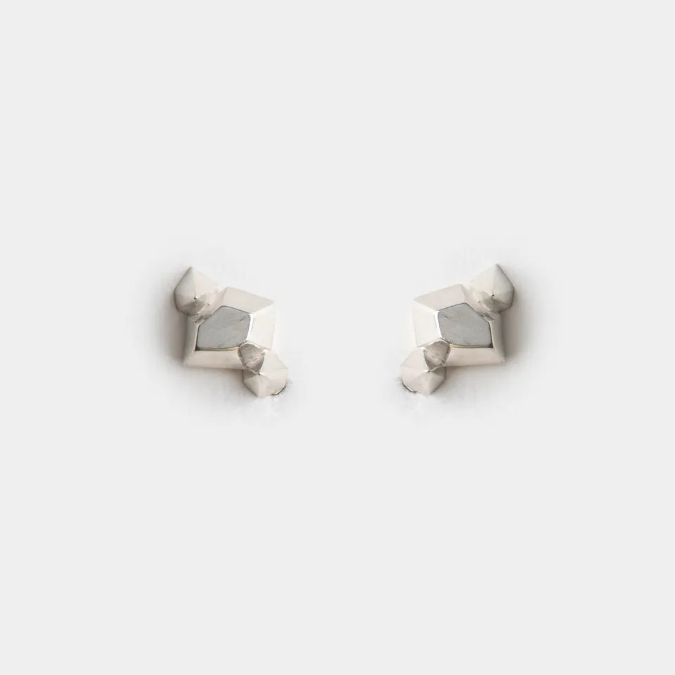 agapi-just-a-dream-boucles-d-oreilles-argent-losange image 1