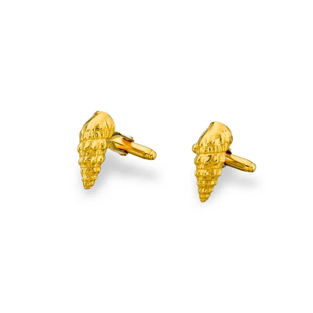 agapi-men-wild-seashell-boutons-de-manchette-dor-coquillage image 1