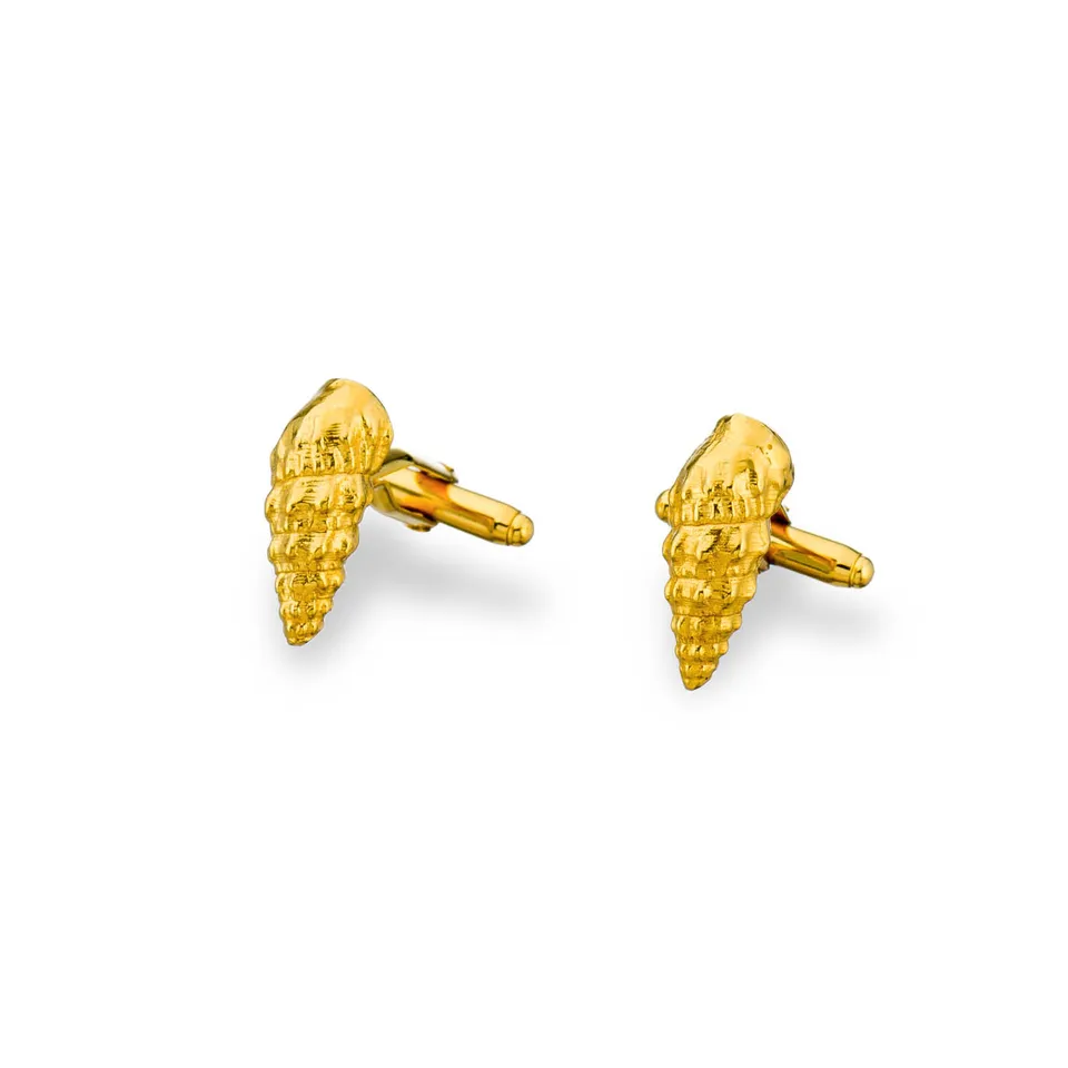 agapi-men-wild-seashell-boutons-de-manchette-dor-coquillage image 1