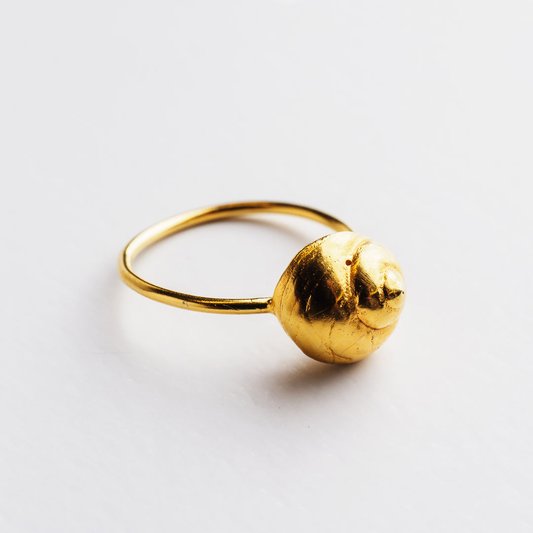 agapi-seastories-sea-snail-bague-argent-dor-or-taille-54 image 3