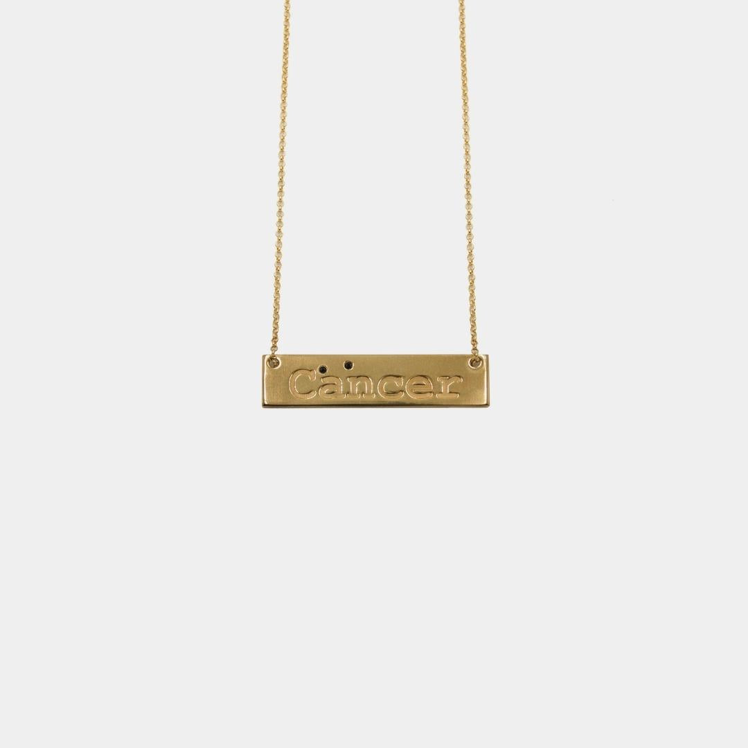 agapi-ids-zodiac-collier-cancer-plaqu-or-42-cm image 1