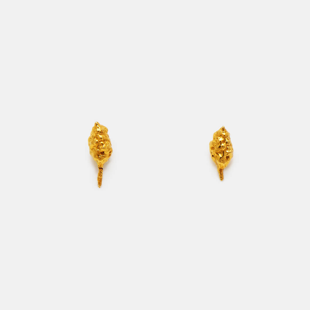 agapi-forestland-seeds-of-the-forest-boucles-d-oreilles-dor-graine image 1