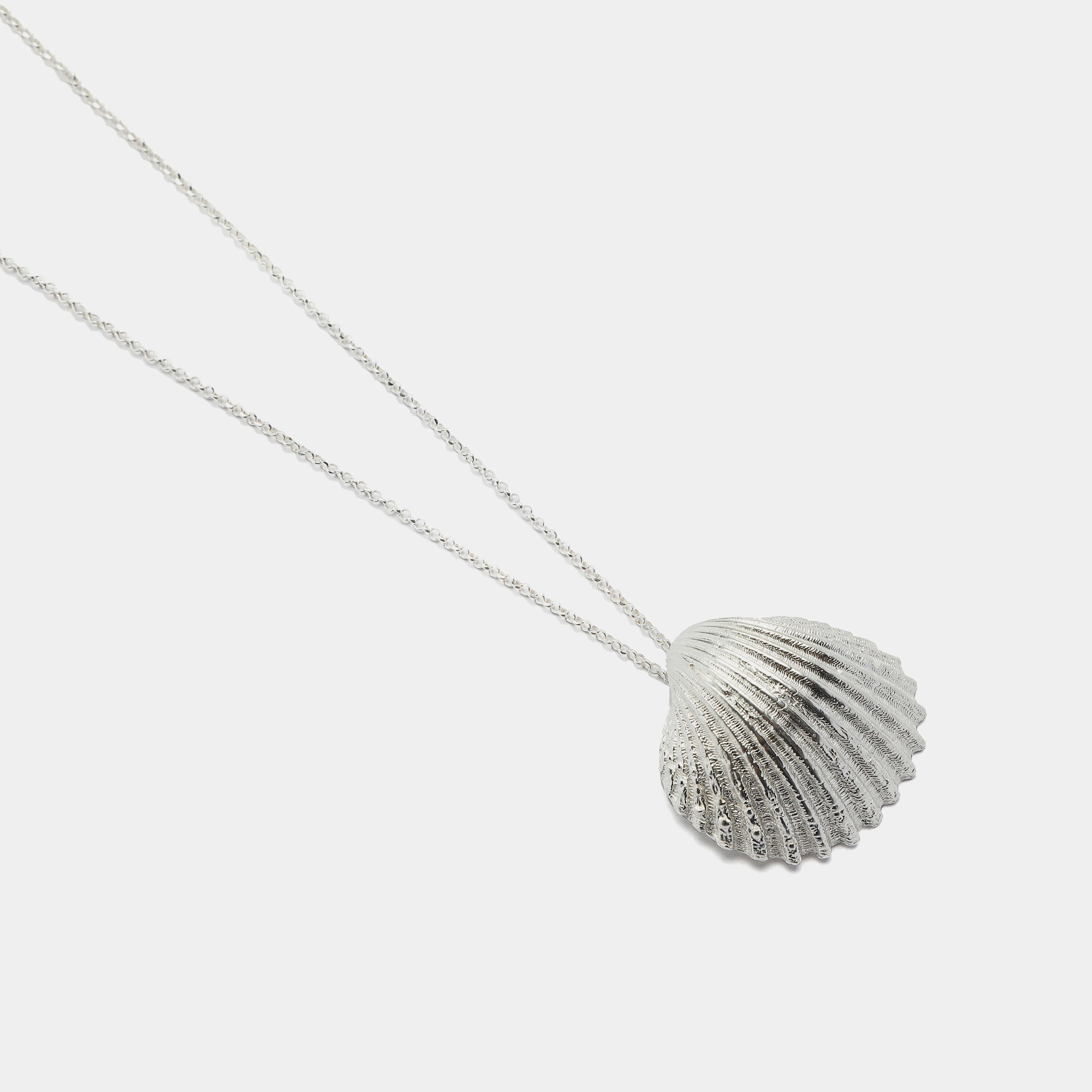 agapi-seastories-king-oyster-collier-coquillage-argent-45-cm image 3