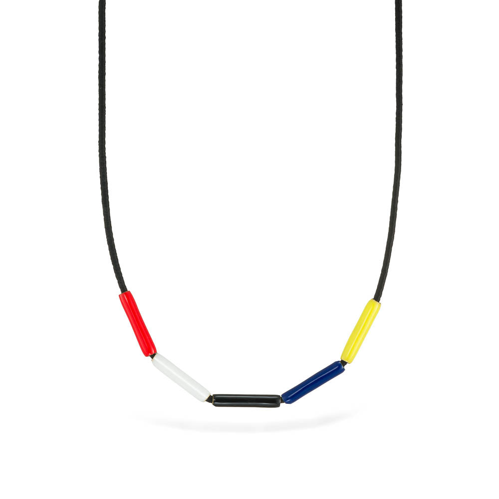 agapi-bau-bricks-collier-cordon-noir-pendentif-mail image 3