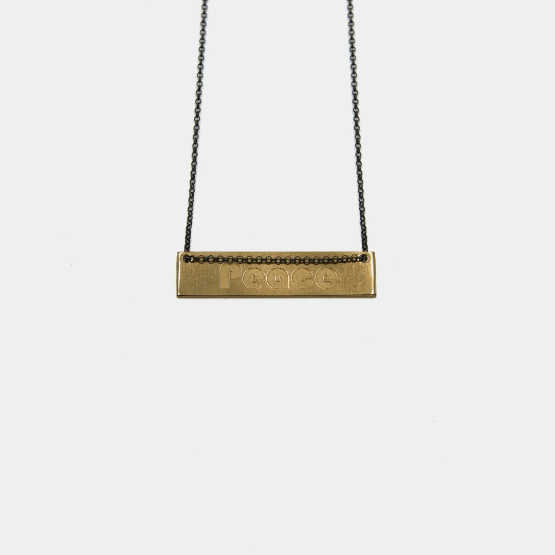 agapi-ids-peace-collier-dor-42-cm-minimaliste image 1