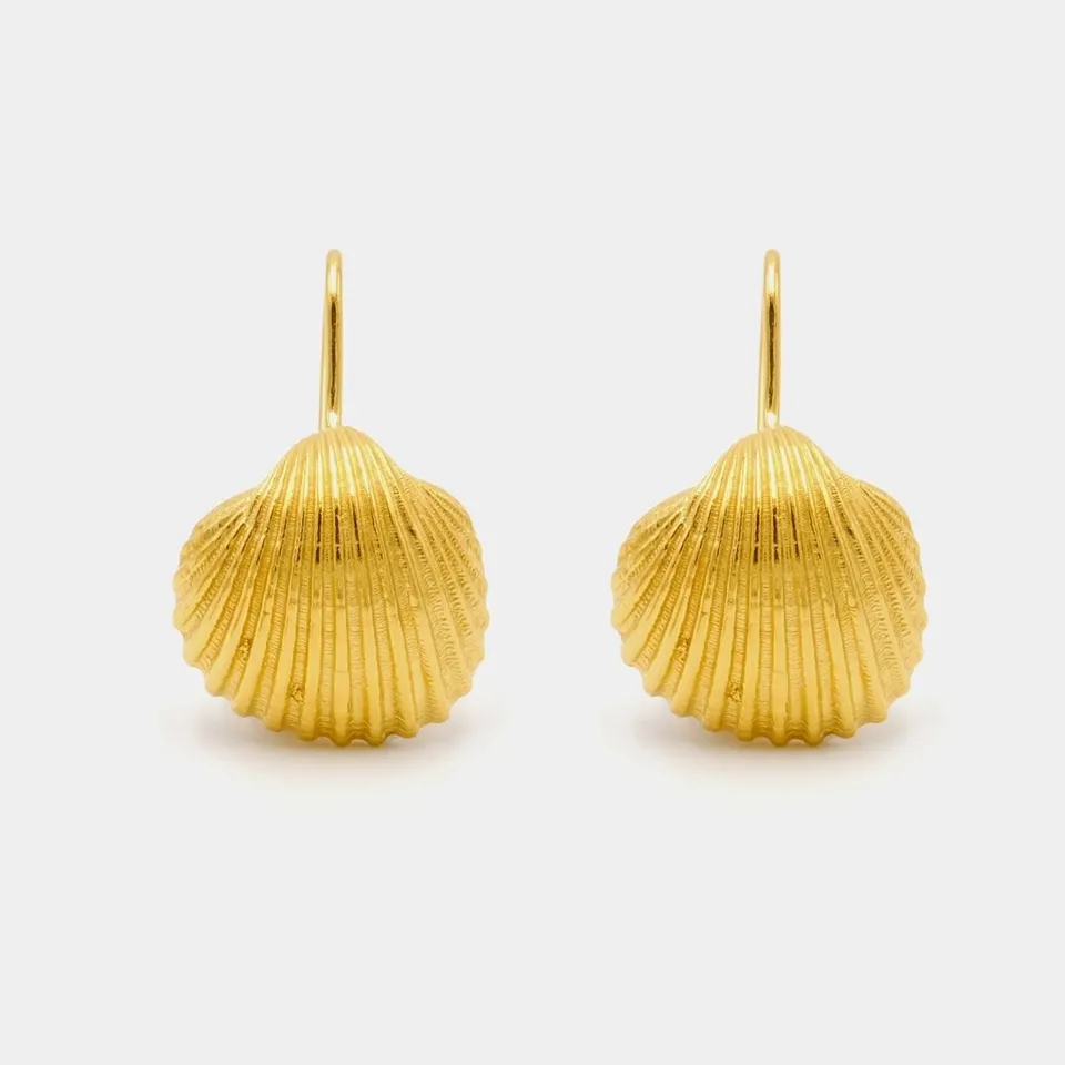 agapi-seastories-big-oyster-boucles-hu-tre-coquillage-or image 1