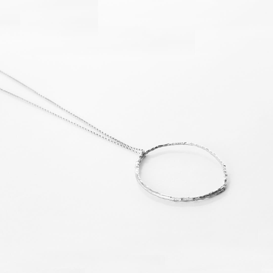 agapi-forestland-branch-hoop-collier-argent-90-cm-brillant image 1