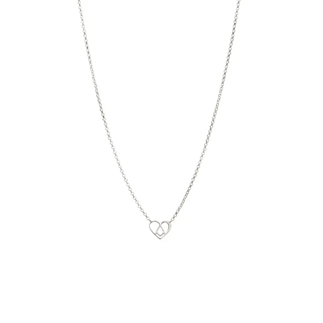 agapi-love-symbols-sweet-love-collier-c-ur-argent-925 image 1