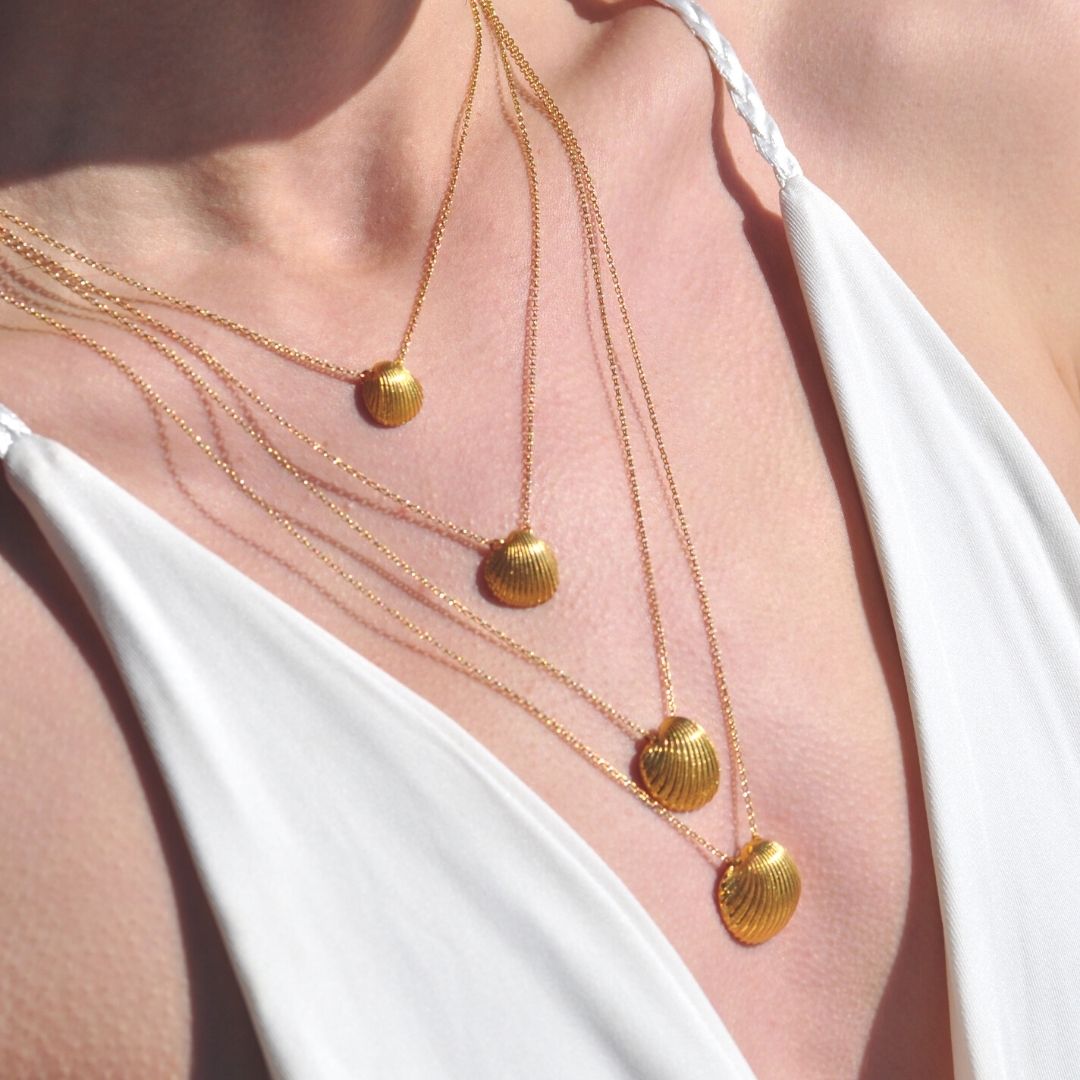 agapi-seastories-grande-oyster-collier-cha-ne-dor-60-cm image 4