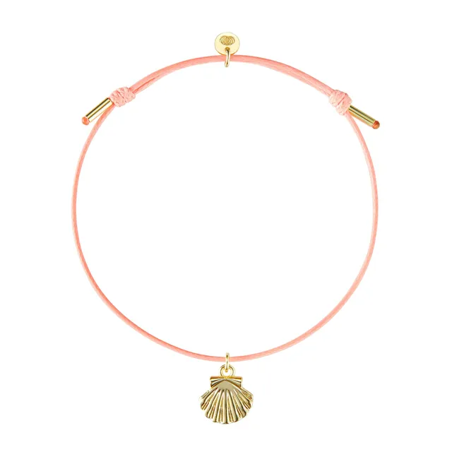 armeria-sainte-jakez-bracelet-cordon-rose-coquille image 1