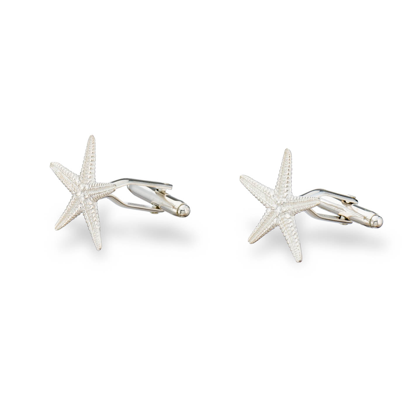 agapi-men-starfish-boutons-de-manchette-argent image 3