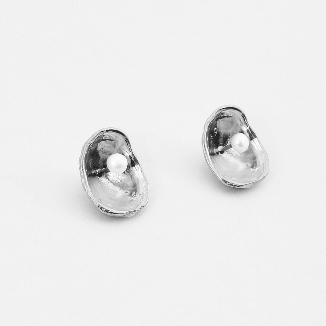 agapi-seastories-limpet-clous-perle-argent-925-coquillage image 1
