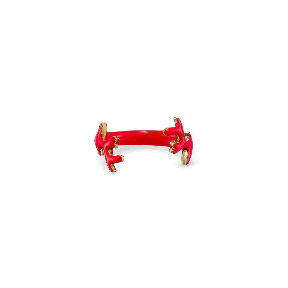 agapi-seastories-twin-coral-bague-ajustable-corail-rouge-mail image 1
