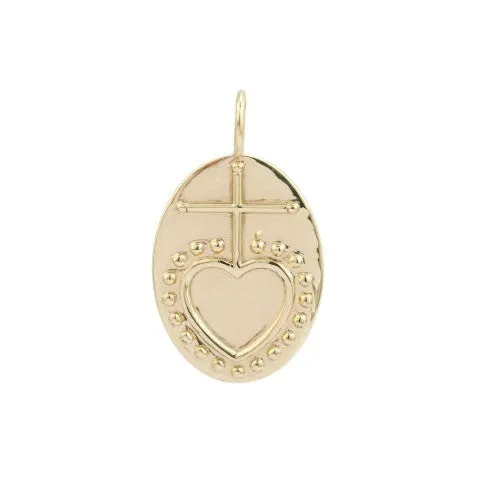 armeria-joaillerie-m-daille-croix-d-amour-or-9-carats image 1