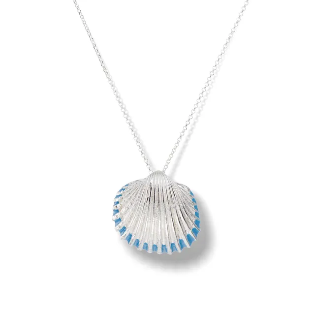 agapi-seastories-king-oyster-collier-hu-tre-mail-bleu-45-cm image 1