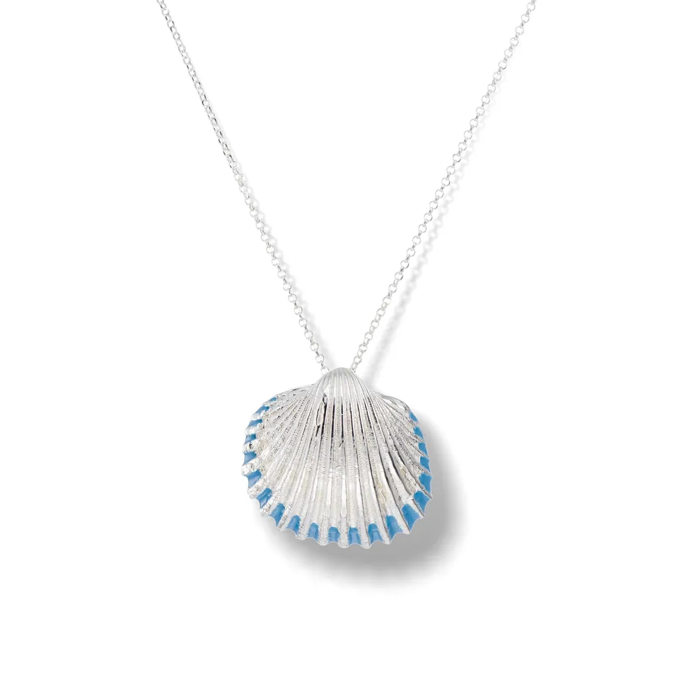 agapi-seastories-king-oyster-collier-hu-tre-mail-bleu-45-cm image 1