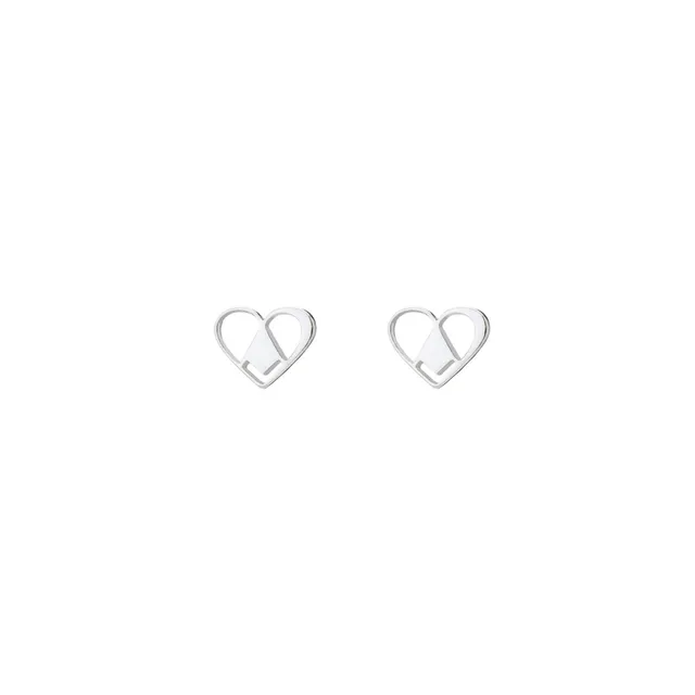 agapi-love-symbols-sweet-love-boucles-coeur-argent-1-cm image 1