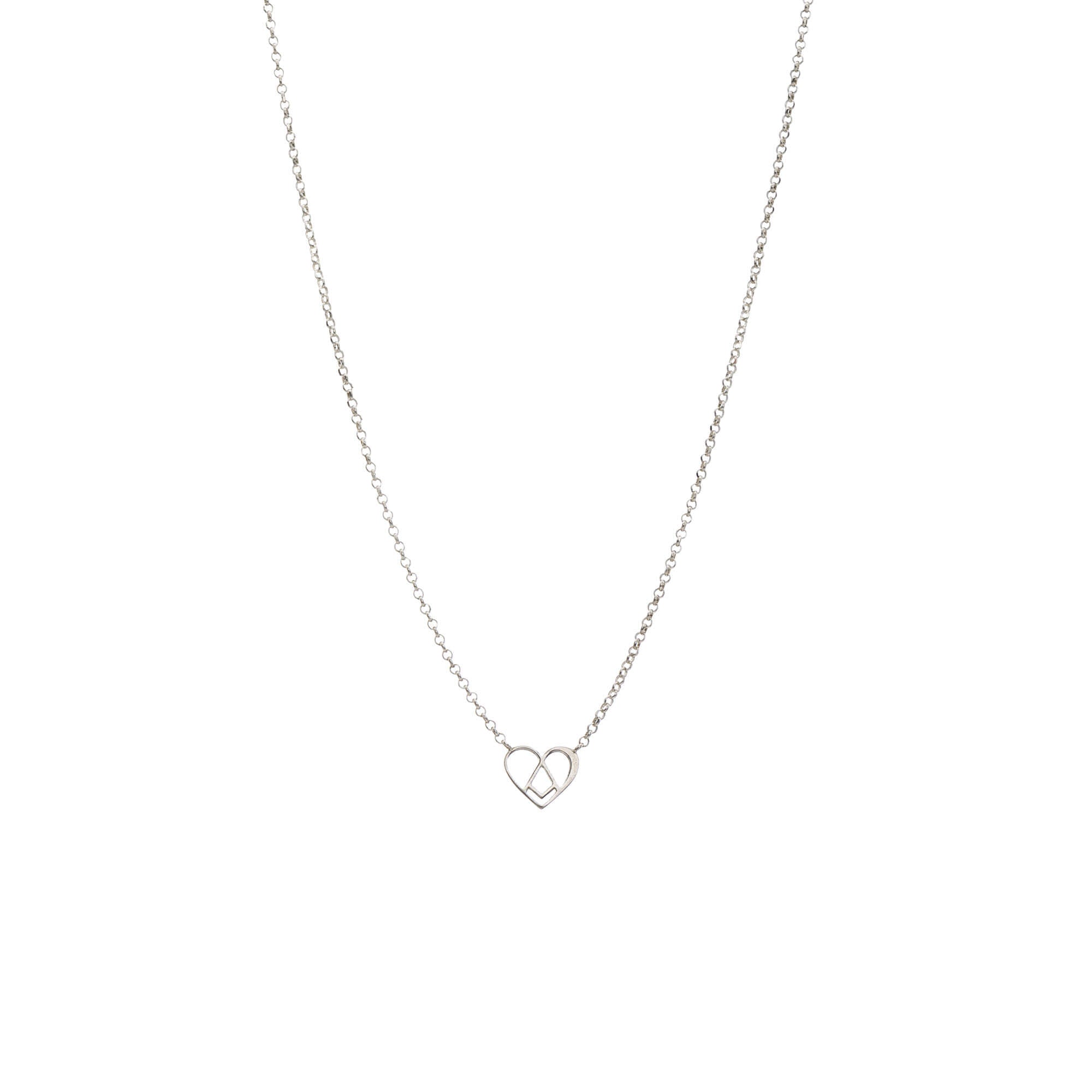 agapi-love-symbols-sweet-love-collier-c-ur-argent-925 image 1