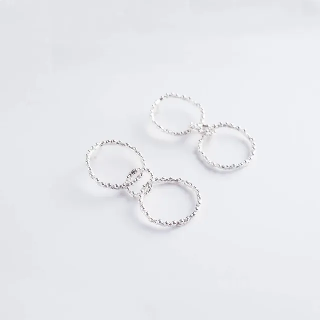 agapi-forestland-branch-boucles-longues-argent-925 image 1