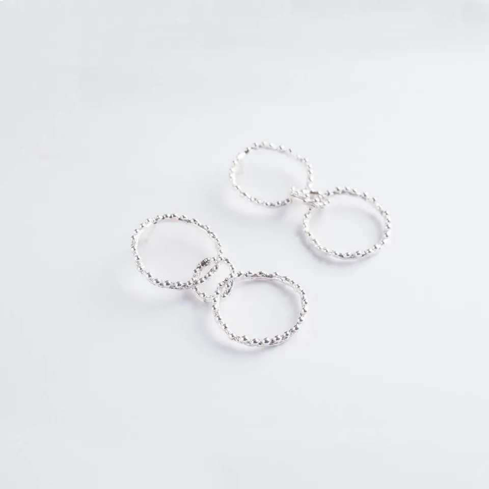 agapi-forestland-branch-boucles-longues-argent-925 image 1