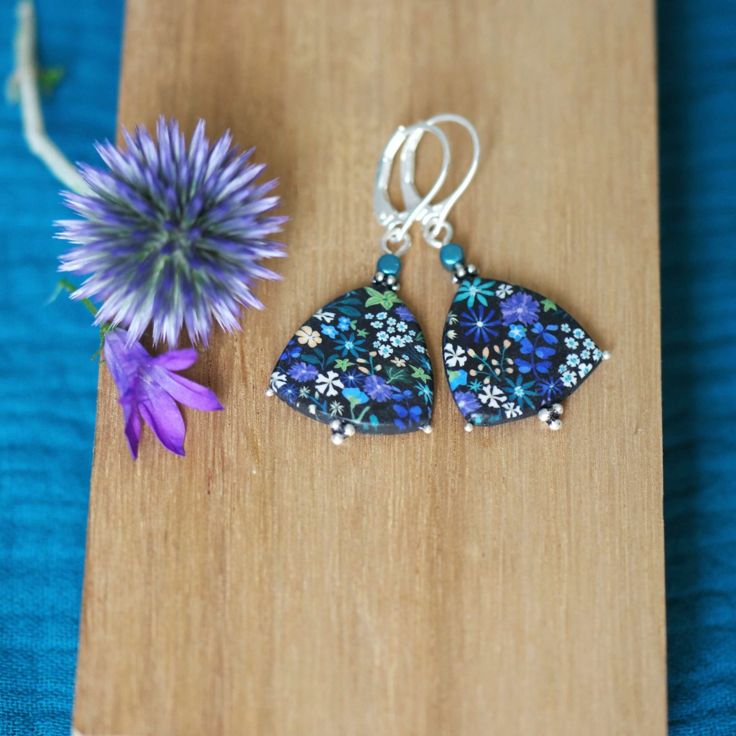 11prunes-asperule-boucles-d-oreilles-dormeuses-argent-925-violet image 4