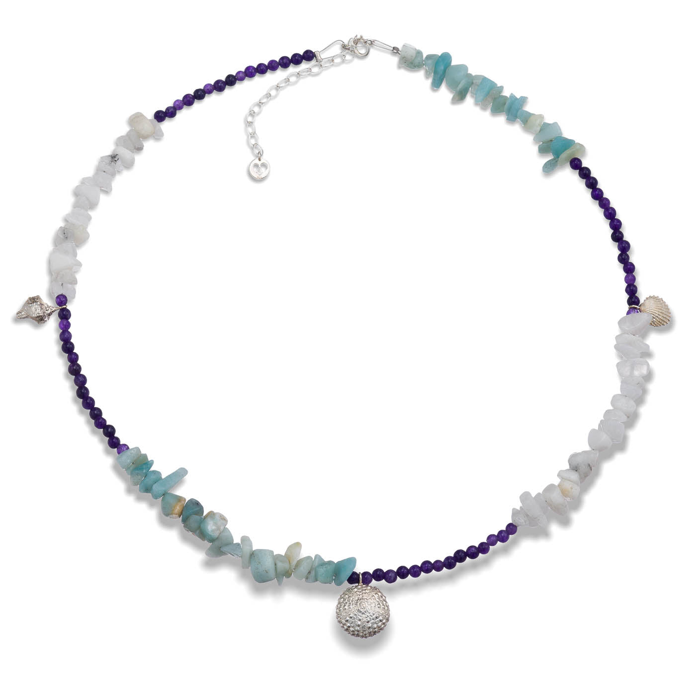 agapi-summer-story-collier-argent-925-pierres-pastels image 1