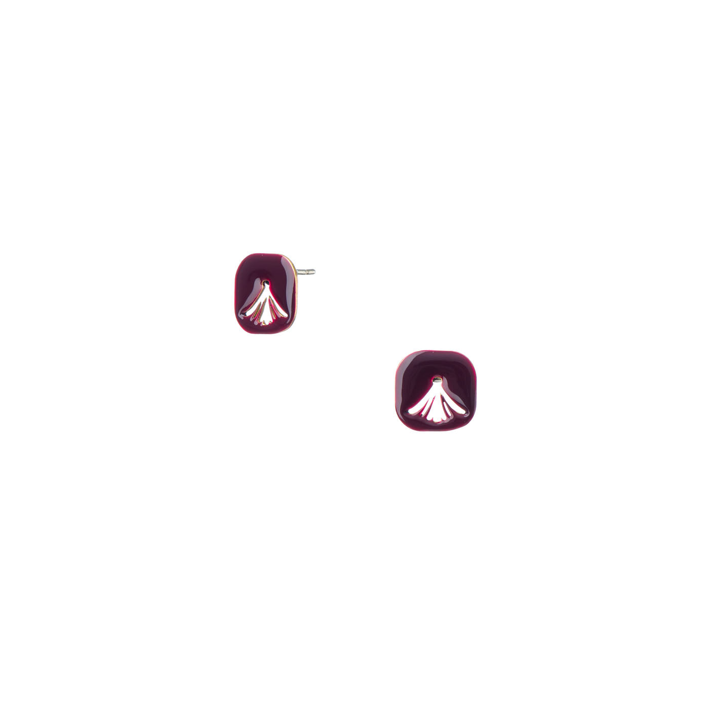 agapi-anthology-gardenia-clous-d-oreilles-mail-bordeaux image 1