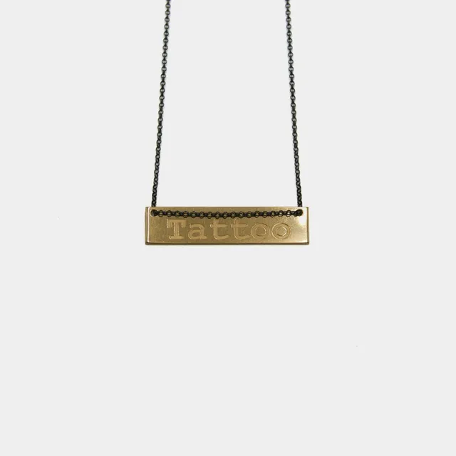 agapi-ids-tattoo-collier-plaqu-or-42-cm image 1