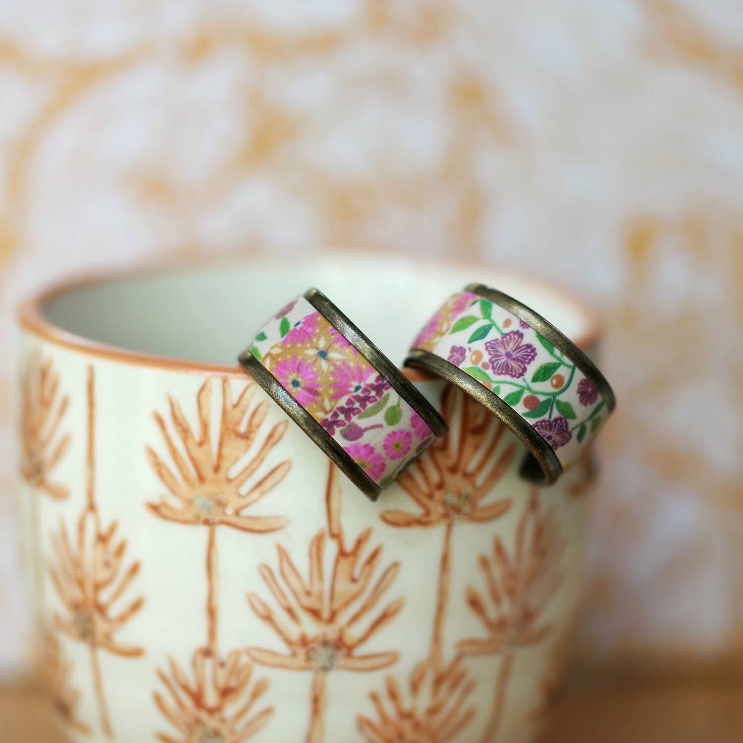 11prunes-solandra-bague-fleurs-indiennes-laiton-bronze image 3