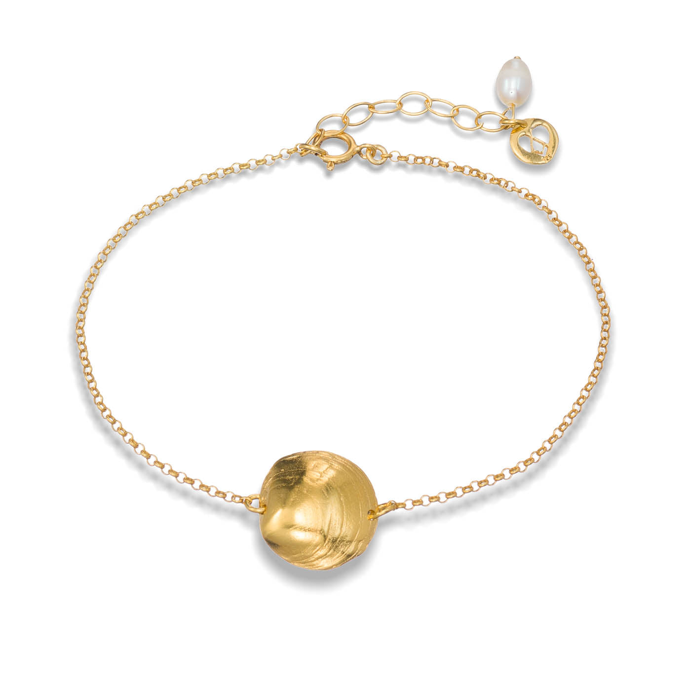 agapi-seastories-romantic-clam-bracelet-coquillage-dor-17-cm image 1