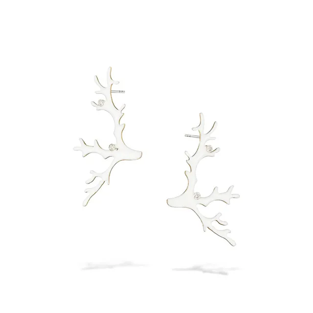 agapi-coral-dream-boucles-d-oreilles-corail-mail-blanc image 1