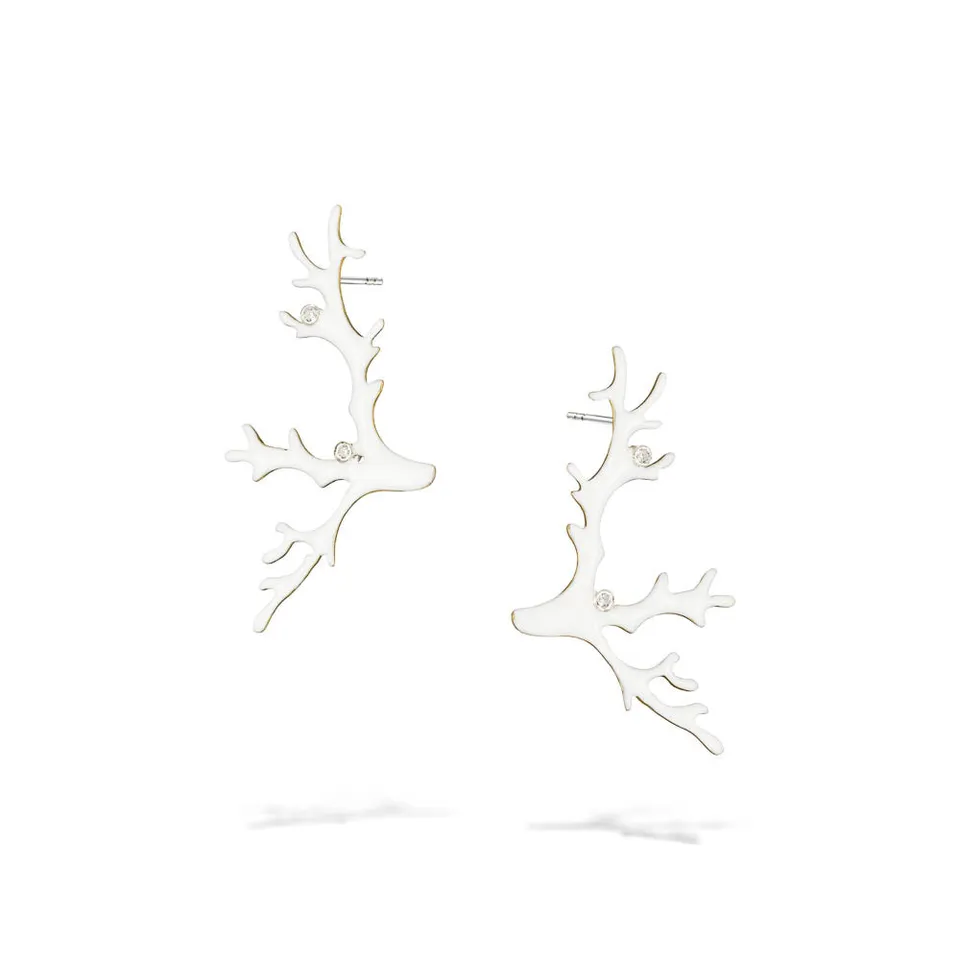 agapi-coral-dream-boucles-d-oreilles-corail-mail-blanc image 1