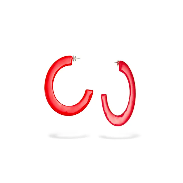 agapi-bau-jewels-picasso-boucles-d-oreilles-mail-rouge-vert image 1