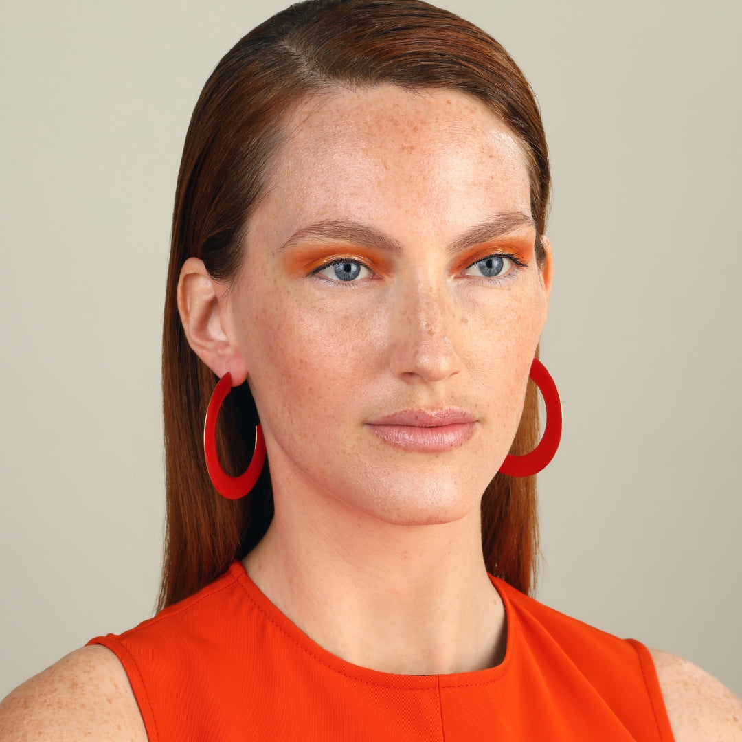 agapi-bau-jewels-picasso-boucles-d-oreilles-mail-rouge-vert image 3