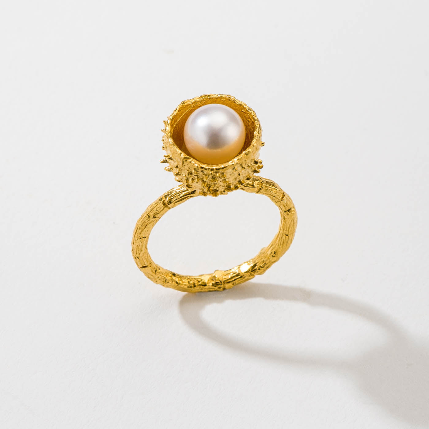agapi-forestland-medium-acorn-bague-gland-perle-plaqu-or image 3