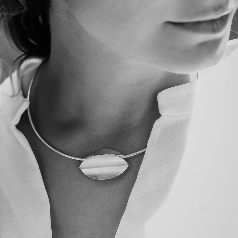 emmanuelle-hamet-dune-collier-argent-taille-m-130-mm image 2