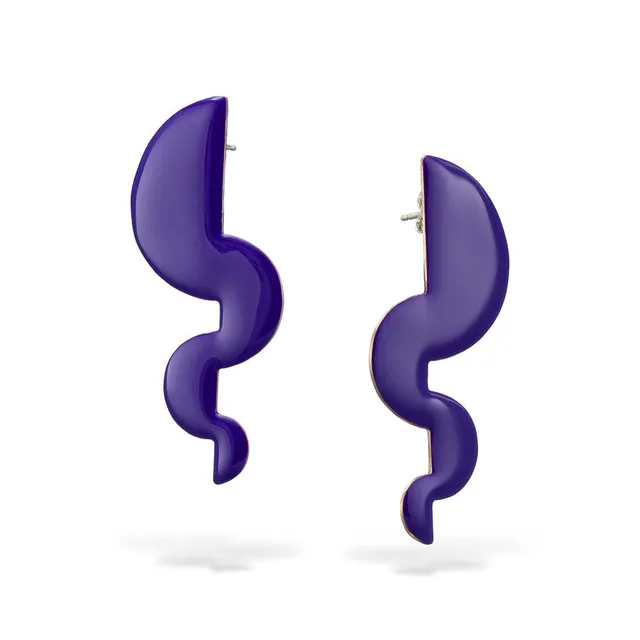 agapi-proportions-i-boucles-pendantes-mail-violet-6-5-cm image 1
