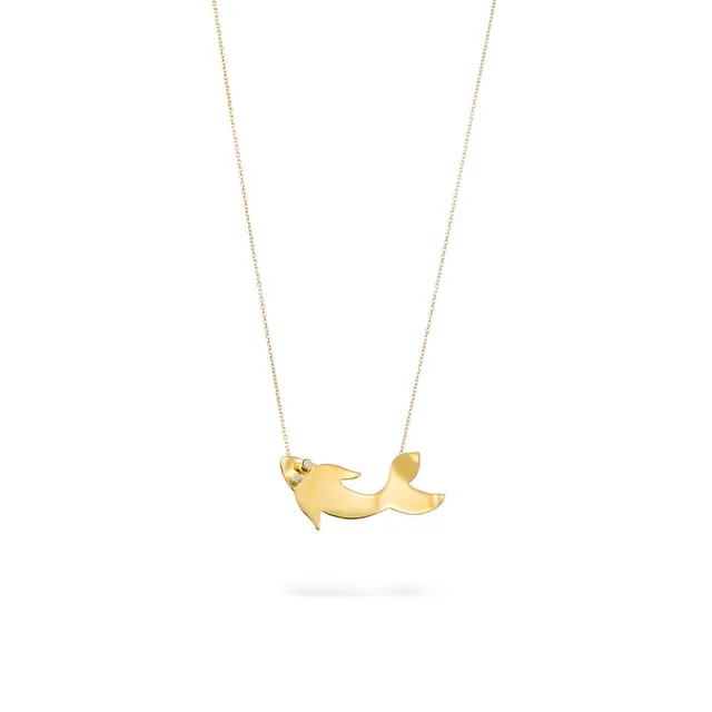 agapi-the-fish-koi-collier-poisson-dor-plaqu-or-40-cm image 1