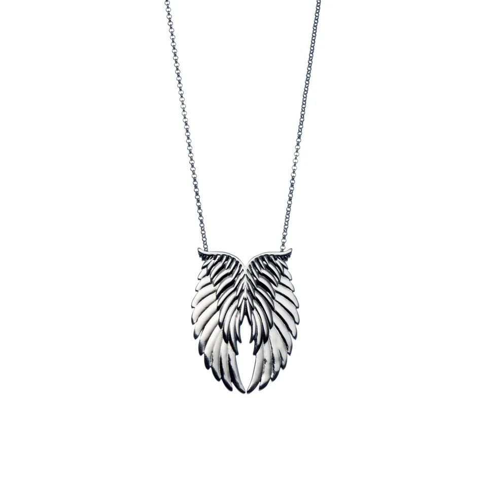 agapi-wings-a-pair-of-wings-collier-argent-925-unisexe image 1